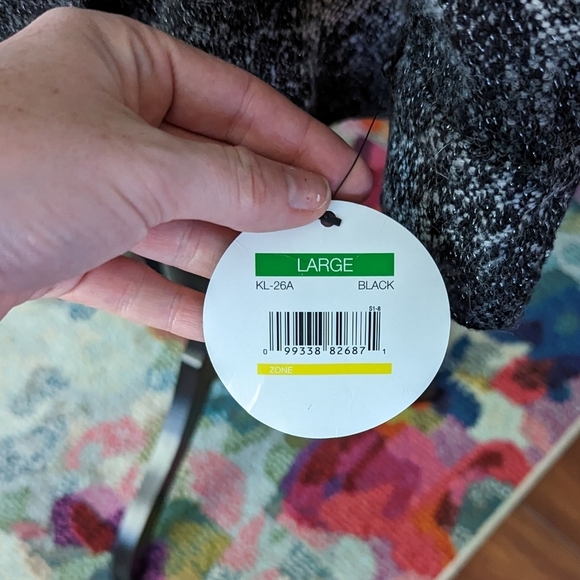 NWT Karl Lagerfeld Gray/Black Tweed Skirt/Jacket Set Size L - Picture 15 of 15